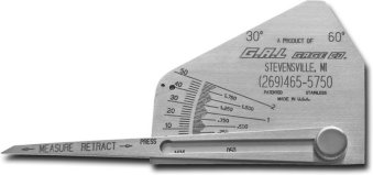 Skew-T Fillet Weld Gauge w/Calculator - Inch or Metric
